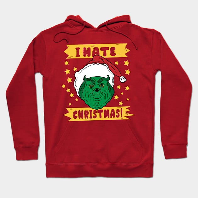 I hate christmas 21 Hoodie by carloj1956